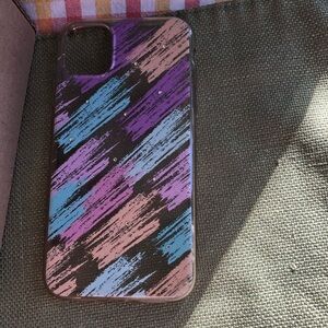 Multicolor Abstract Crystals from Swarovski I Phone Case fits 11 or XR